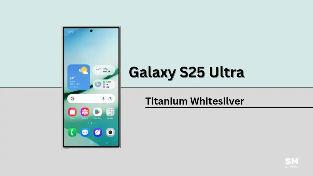 Galaxy S25 Ultra Titanium Whitesilver color