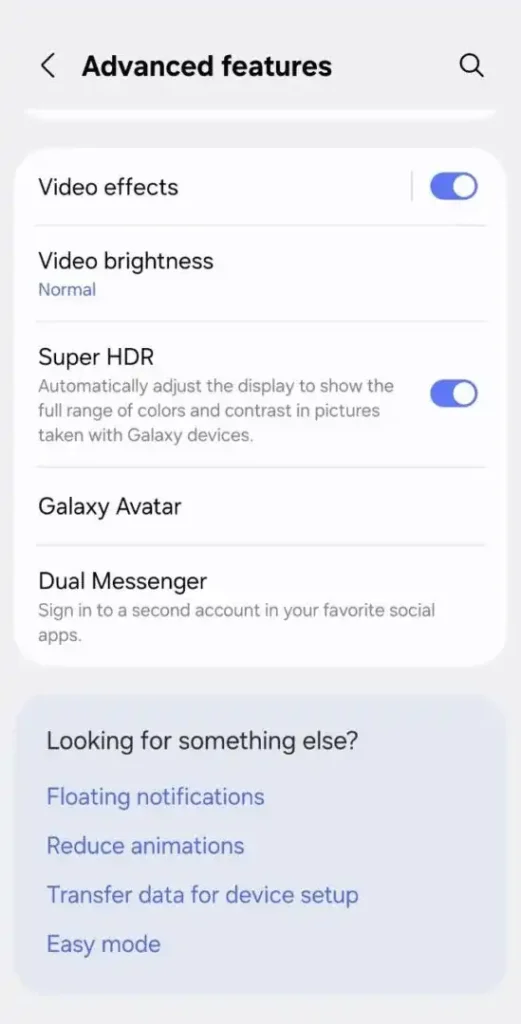 Super HDR Toggle in system