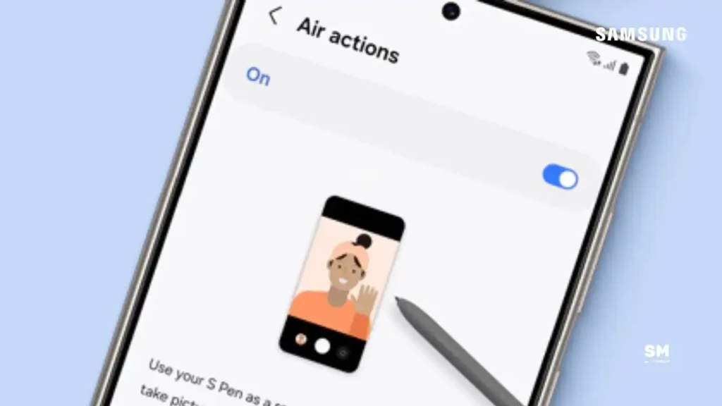 Samsung Galaxy S25 Ultra S Pen Air Actions