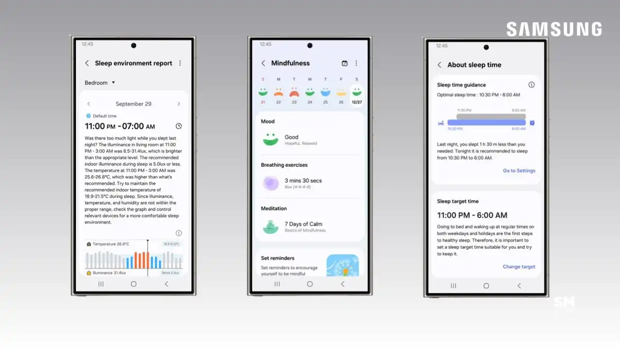 One UI 7 Sleep Health Features