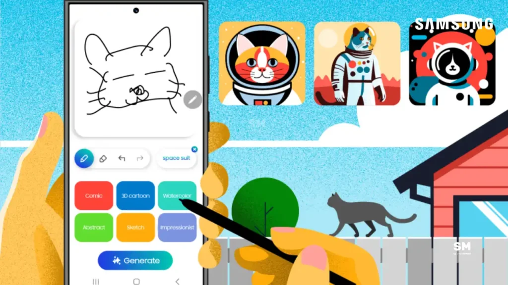 Galaxy S25 One UI 7 Sketch to Image