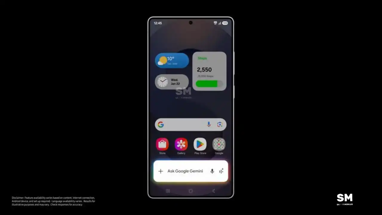 Samsung files upload Gemini
